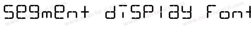 Segment display font字体转换